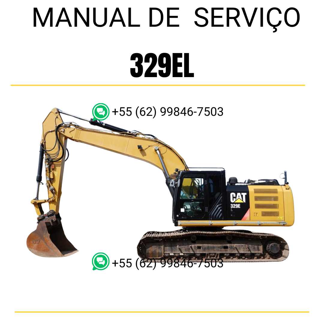 Manual de serviço Caterpillar 329EL escavadora em inglês em PDF com instruções completas para manutenção e reparos técnicos