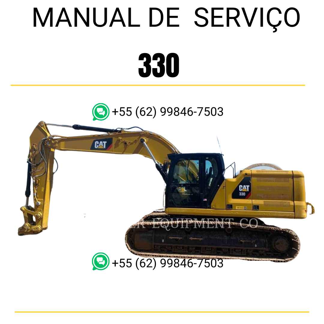 Manual de serviço Caterpillar 330 escavadora em inglês em PDF com instruções detalhadas para manutenção e reparos técnicos