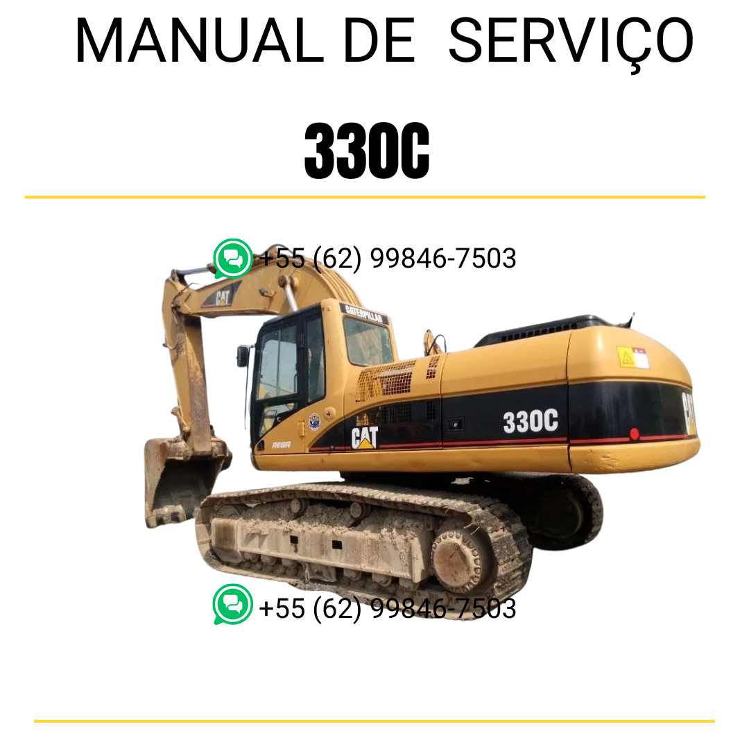 Manual de serviço Caterpillar 330C escavadora em inglês em PDF com instruções completas de manutenção e reparos técnicos