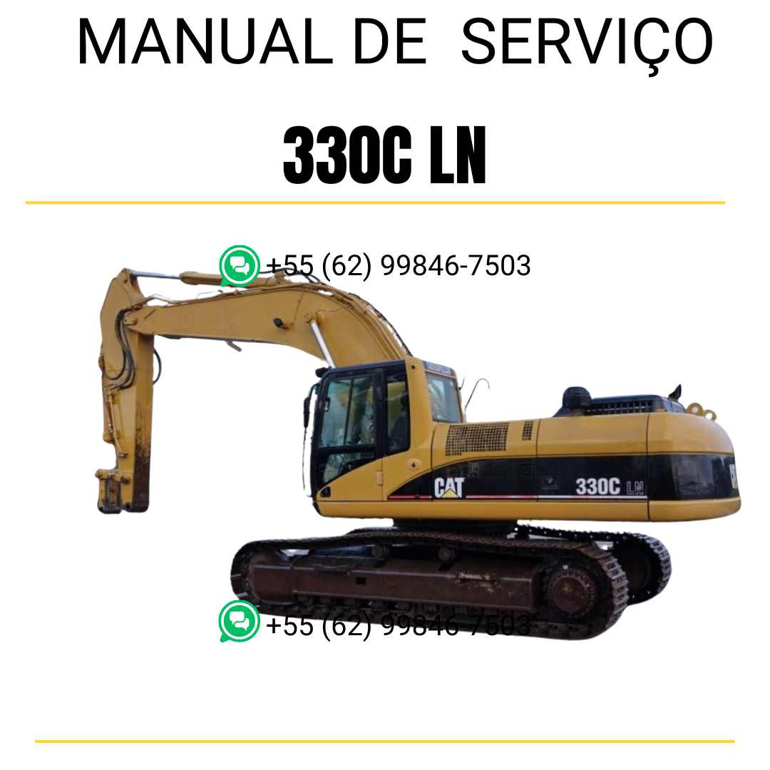Manual de serviço Caterpillar 330C LN escavadora em inglês em PDF com instruções completas para manutenção e reparos técnicos