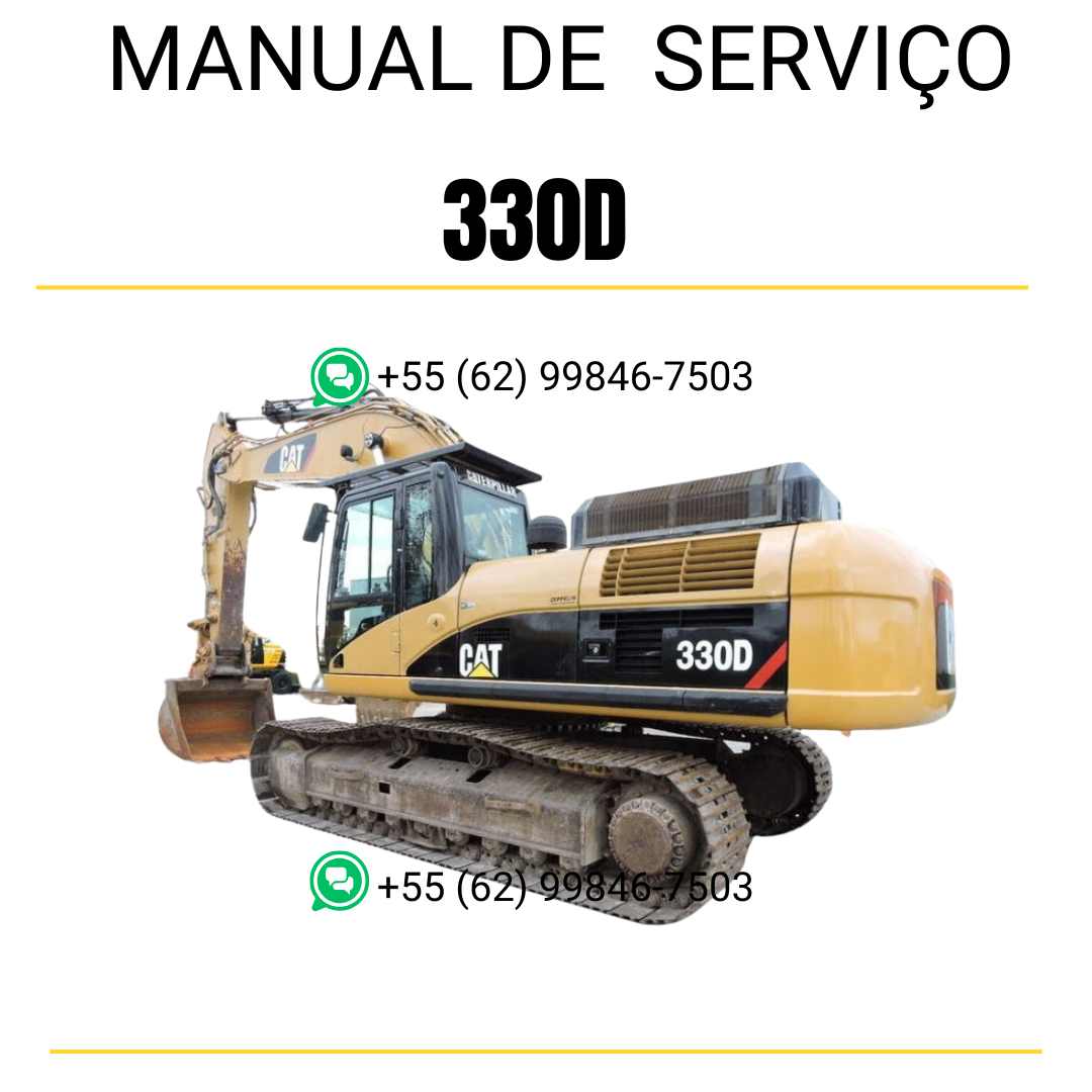 Manual de serviço Caterpillar 330D escavadora em inglês em PDF com instruções técnicas completas para manutenção e reparos