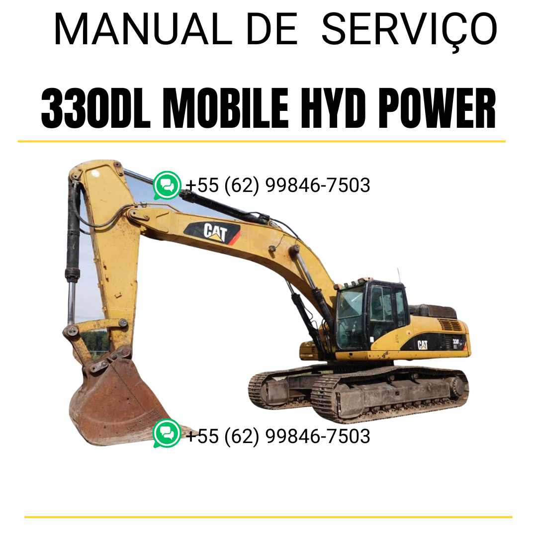 Manual de serviço Caterpillar 330DL Mobile Hyd Power escavadora em inglês em PDF com instruções técnicas completas para manutenção