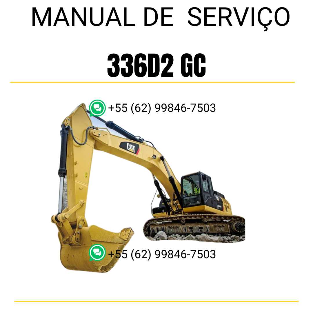 Manual de serviço Caterpillar 336D2 GC escavadora em inglês em PDF com instruções técnicas completas para manutenção e reparos