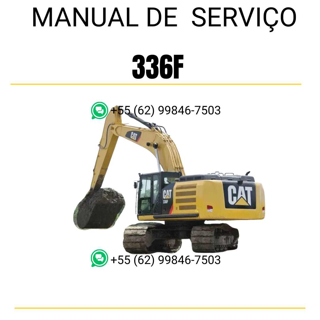 Manual de serviço Caterpillar 336F escavadora em inglês em PDF com instruções completas para manutenção e reparos técnicos