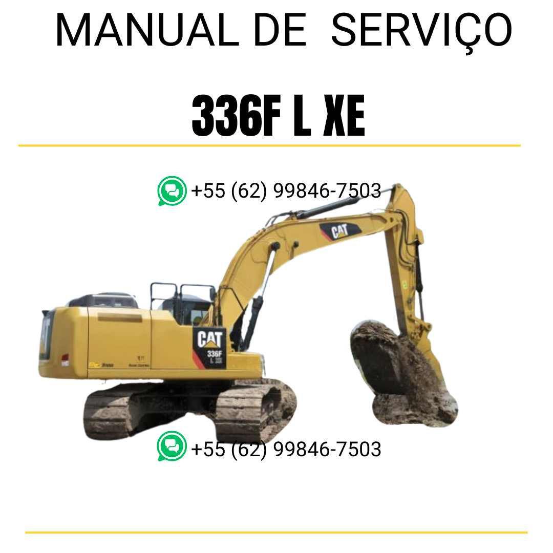Manual de serviço Caterpillar 336F L XE escavadora em inglês em PDF com instruções técnicas completas para manutenção e reparos