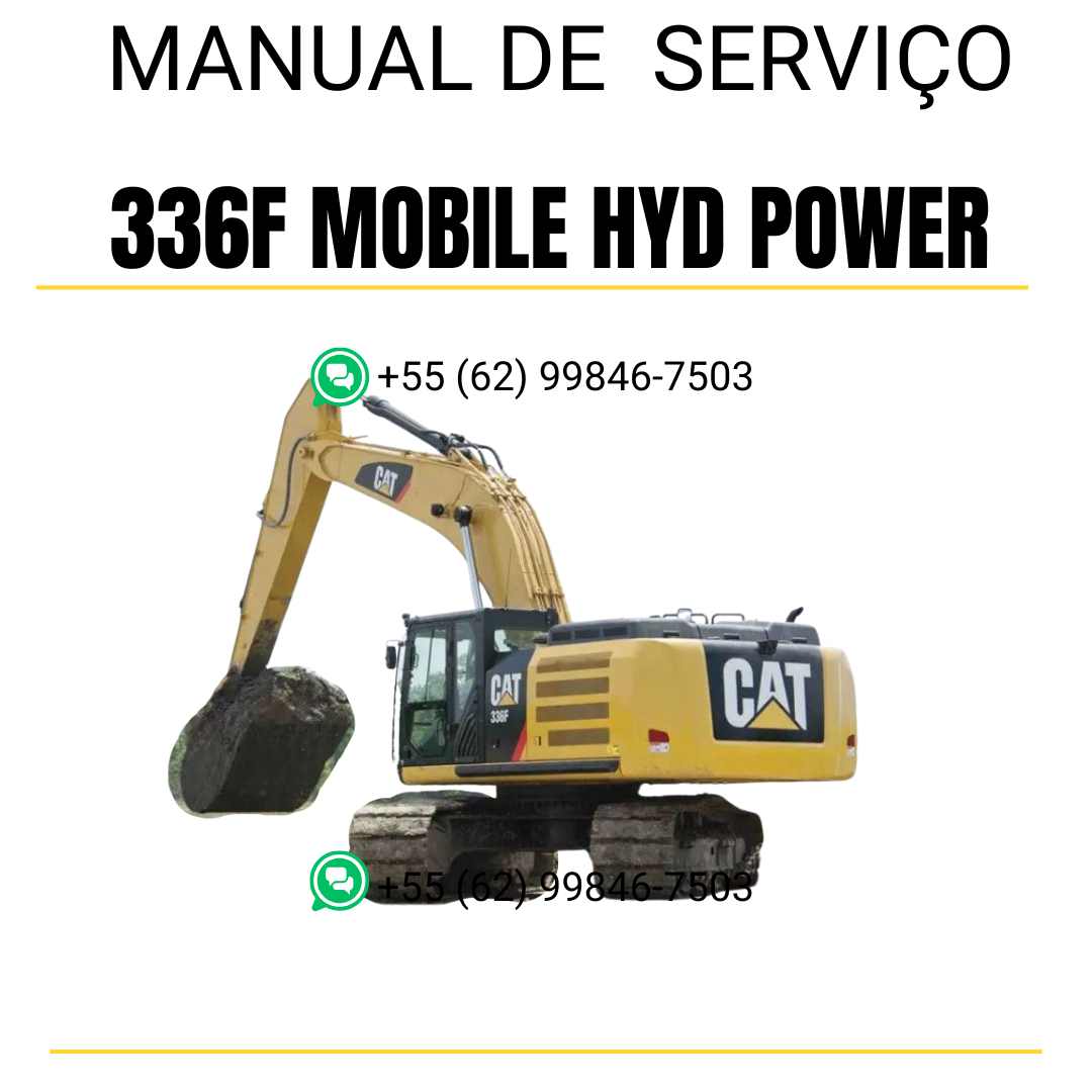 Manual de serviço Caterpillar 336F Mobile Hyd Power escavadora em inglês em PDF com instruções completas para manutenção e reparos técnicos