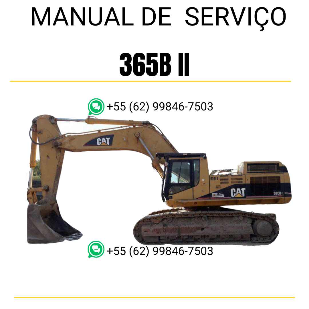 Manual de serviço Caterpillar 365B II para escavadora, instruções técnicas detalhadas em inglês em PDF