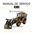 Manual de serviço Caterpillar 438C para retroescavadeira, guia técnico completo em inglês em PDF ✅