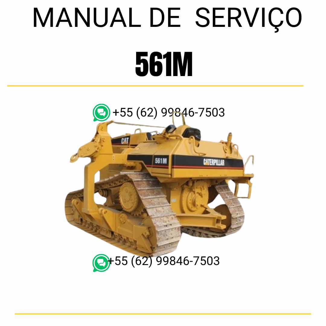 Manual de serviço Caterpillar 561M assentador de tubos em inglês no formato PDF, guia completo para manutenção e reparos