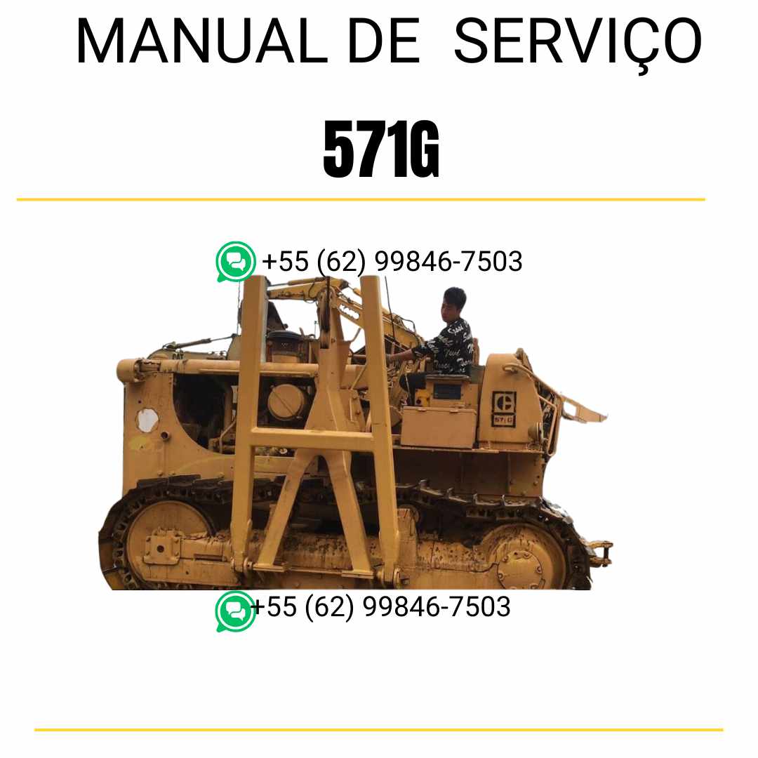 Manual de serviço Caterpillar 571G assentador de tubos em inglês no formato PDF, referência completa para manutenção e reparos