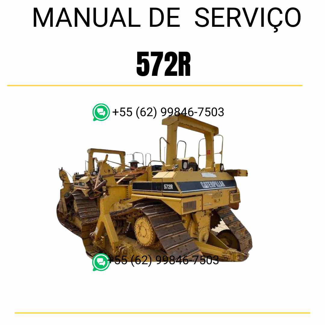 Manual de serviço Caterpillar 572R assentador de tubos em inglês no formato PDF, conteúdo técnico para reparos e manutenção completa
