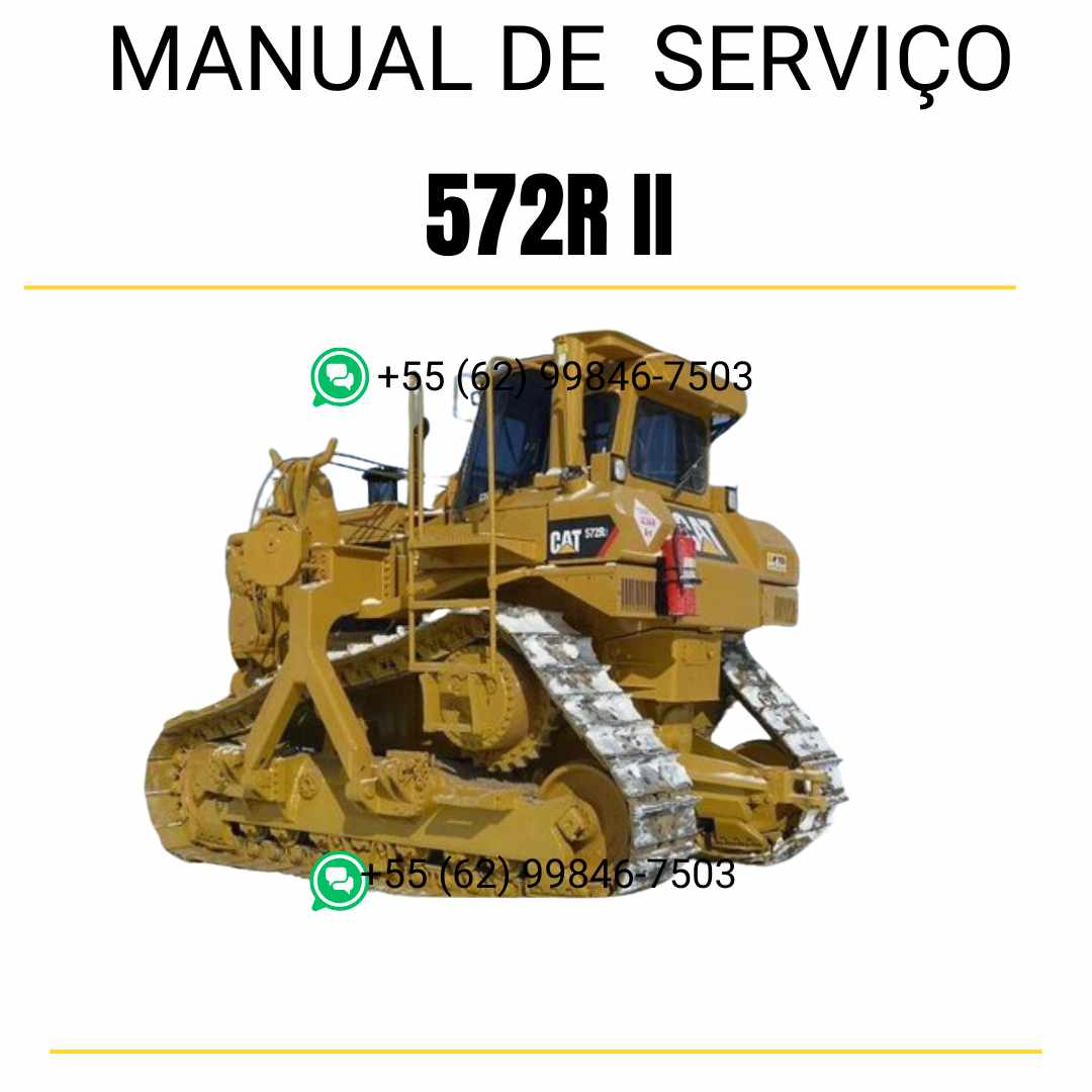 Manual de serviço Caterpillar 572R II assentador de tubos em inglês em PDF, instruções técnicas completas para manutenção e reparos