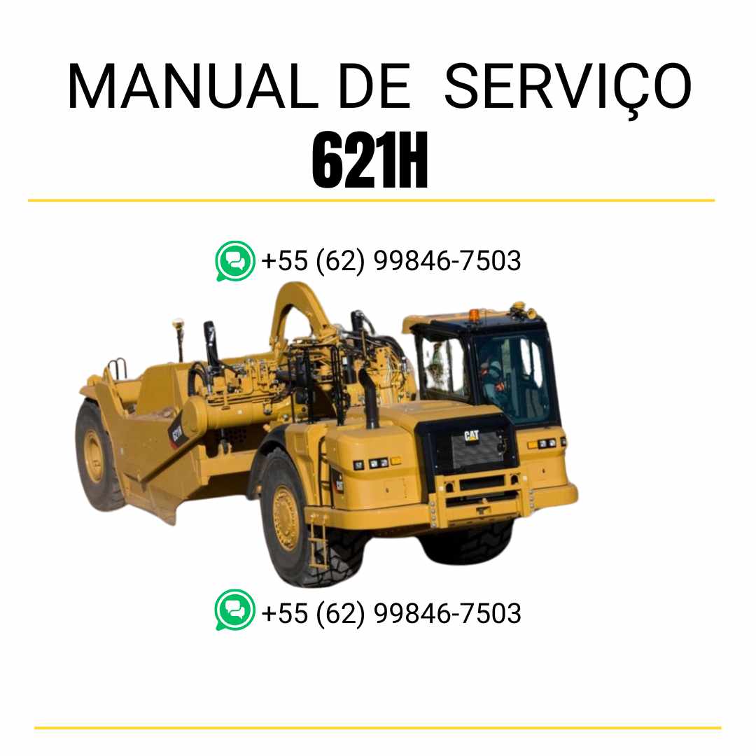 Manual de serviço Caterpillar 621H trator de rodas em inglês, PDF completo com instruções técnicas de manutenção e reparo