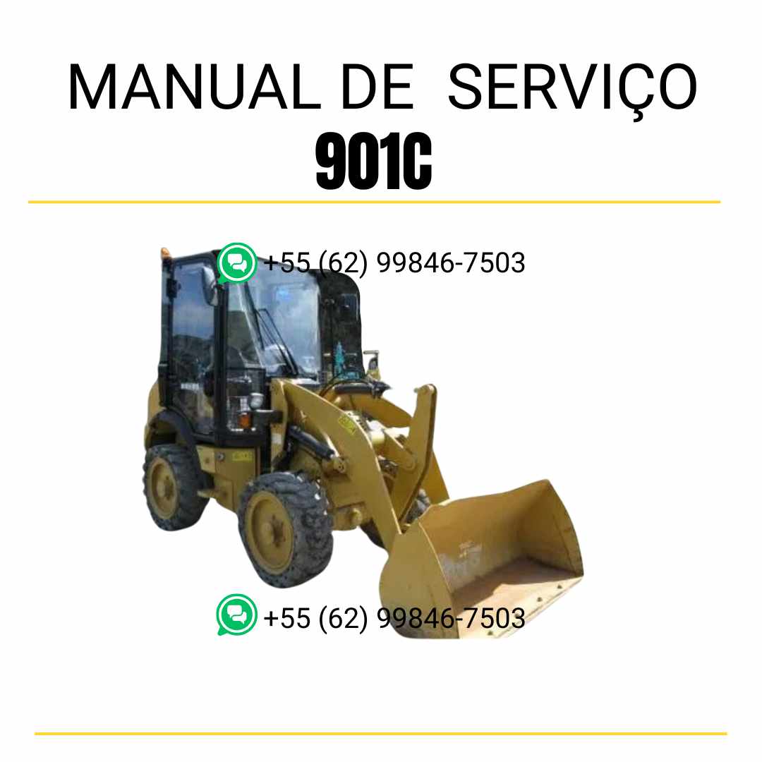 Manual de serviço Caterpillar 901C em PDF para carregadeira de rodas compacta, com guia completo de manutenção e diagramas técnicos detalhados