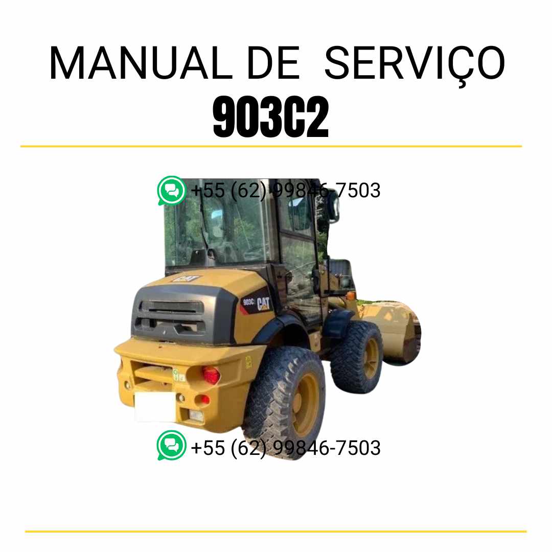Manual de serviço Caterpillar 903C2 em PDF para carregadeira de rodas compacta, com guia completo de manutenção e diagramas técnicos ilustrados