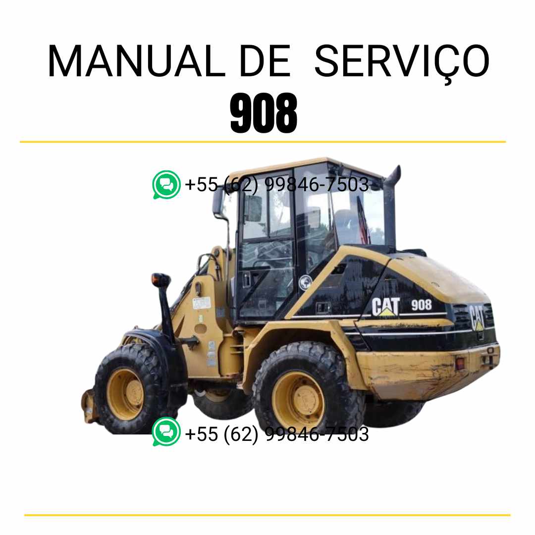 Manual de serviço Caterpillar 907M em PDF para carregadeira de rodas compacta, trazendo instruções práticas, ilustrações técnicas e orientações completas de manutenção