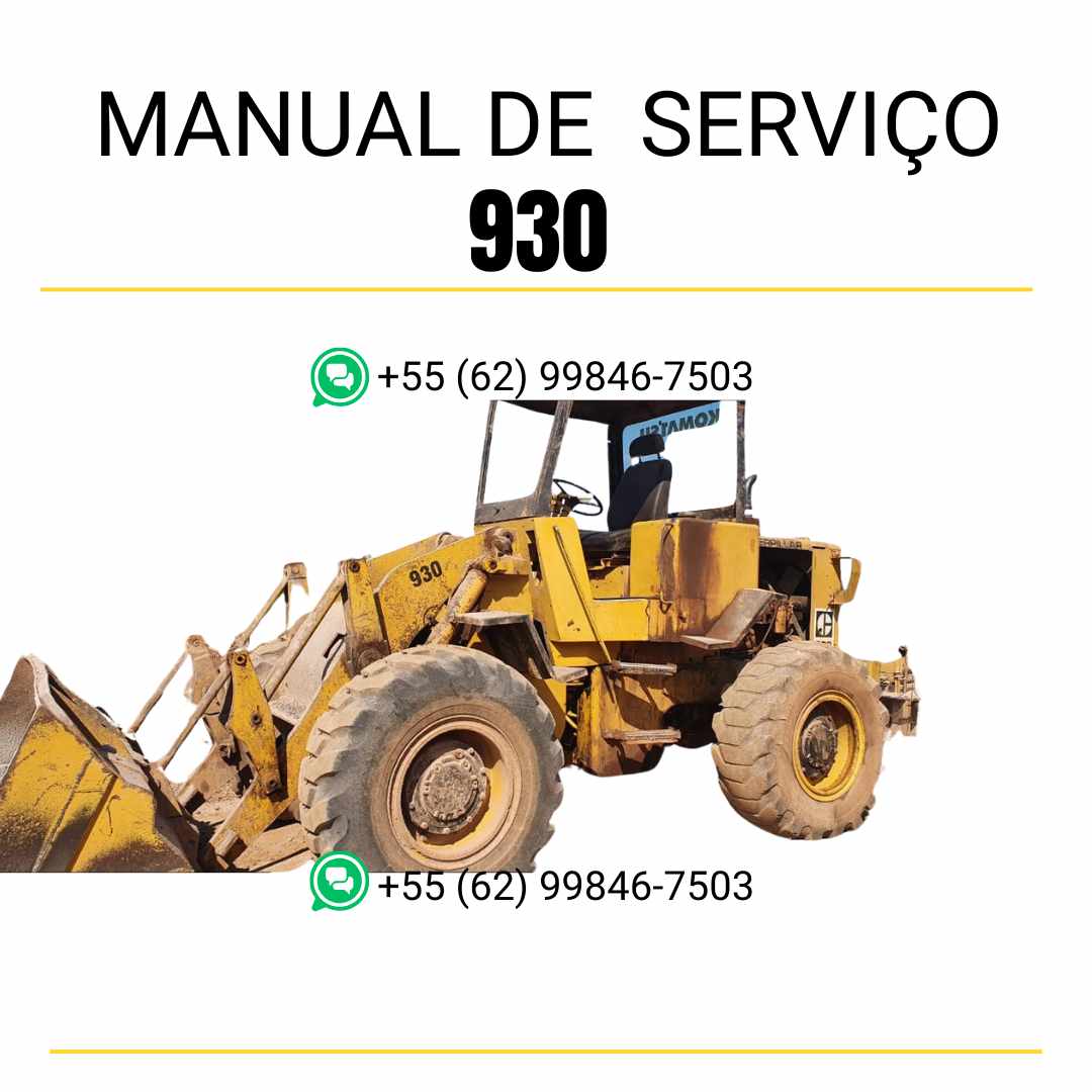 Manual de serviço Caterpillar 930 em PDF para carregadeira de rodas, guia técnico completo com instruções detalhadas de manutenção, reparo e diagnóstico