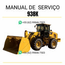 Manual de serviço Caterpillar 938K em PDF para carregadeira de rodas, guia completo com instruções detalhadas de manutenção, reparo e diagnóstico técnico