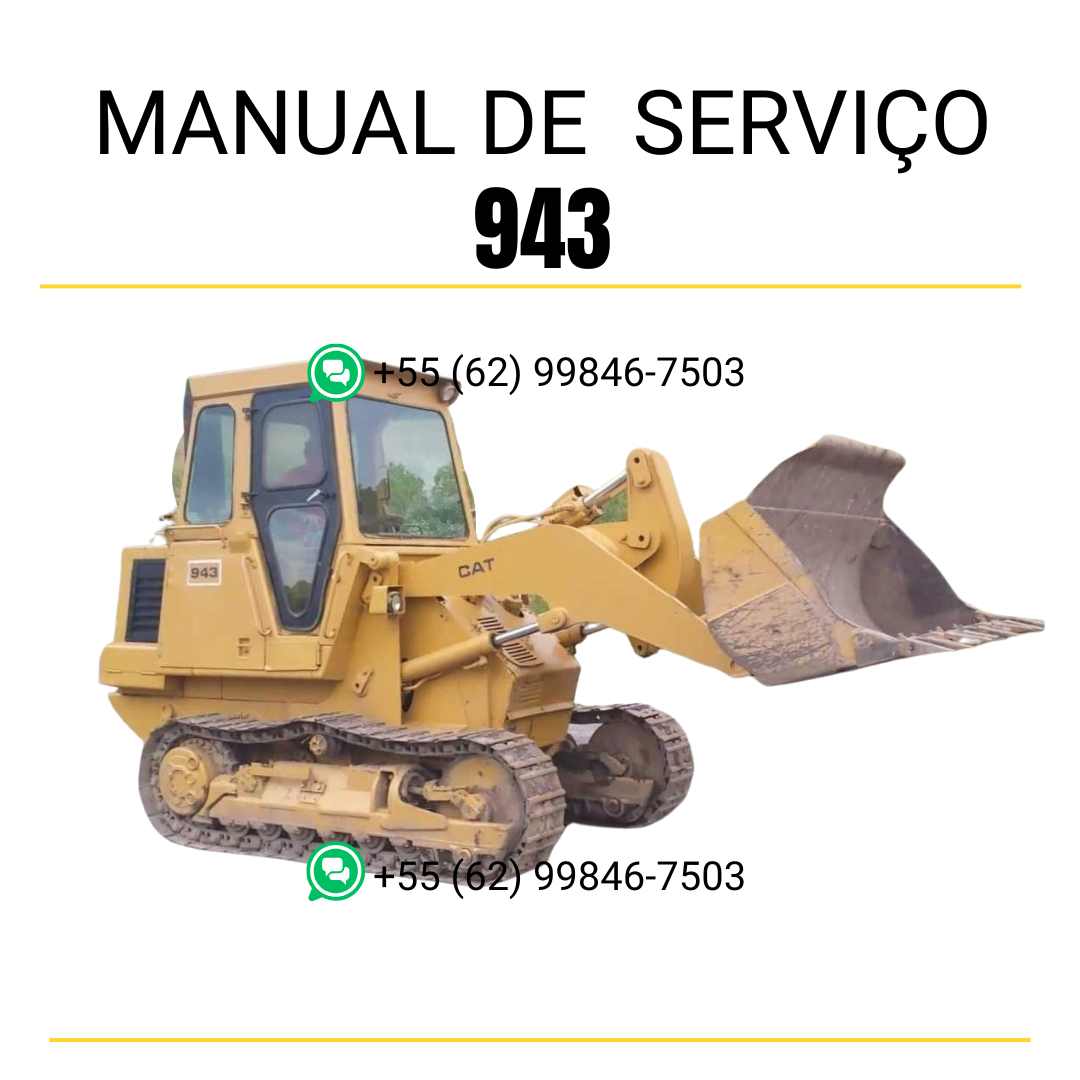 Manual de serviço Caterpillar 943 em inglês, PDF detalhado para carregadeira de esteira com instruções técnicas e guia completo de manutenção