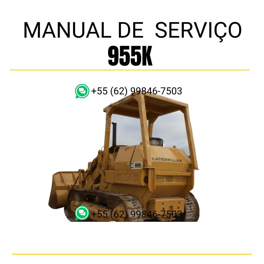 Manual de serviço Caterpillar 955K em inglês, PDF detalhado para carregadeira de esteira com guia completo de manutenção e instruções técnicas