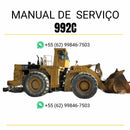 Manual de serviço Caterpillar 992C em PDF para carregadeira de rodas, com instruções técnicas detalhadas de manutenção e reparo completo