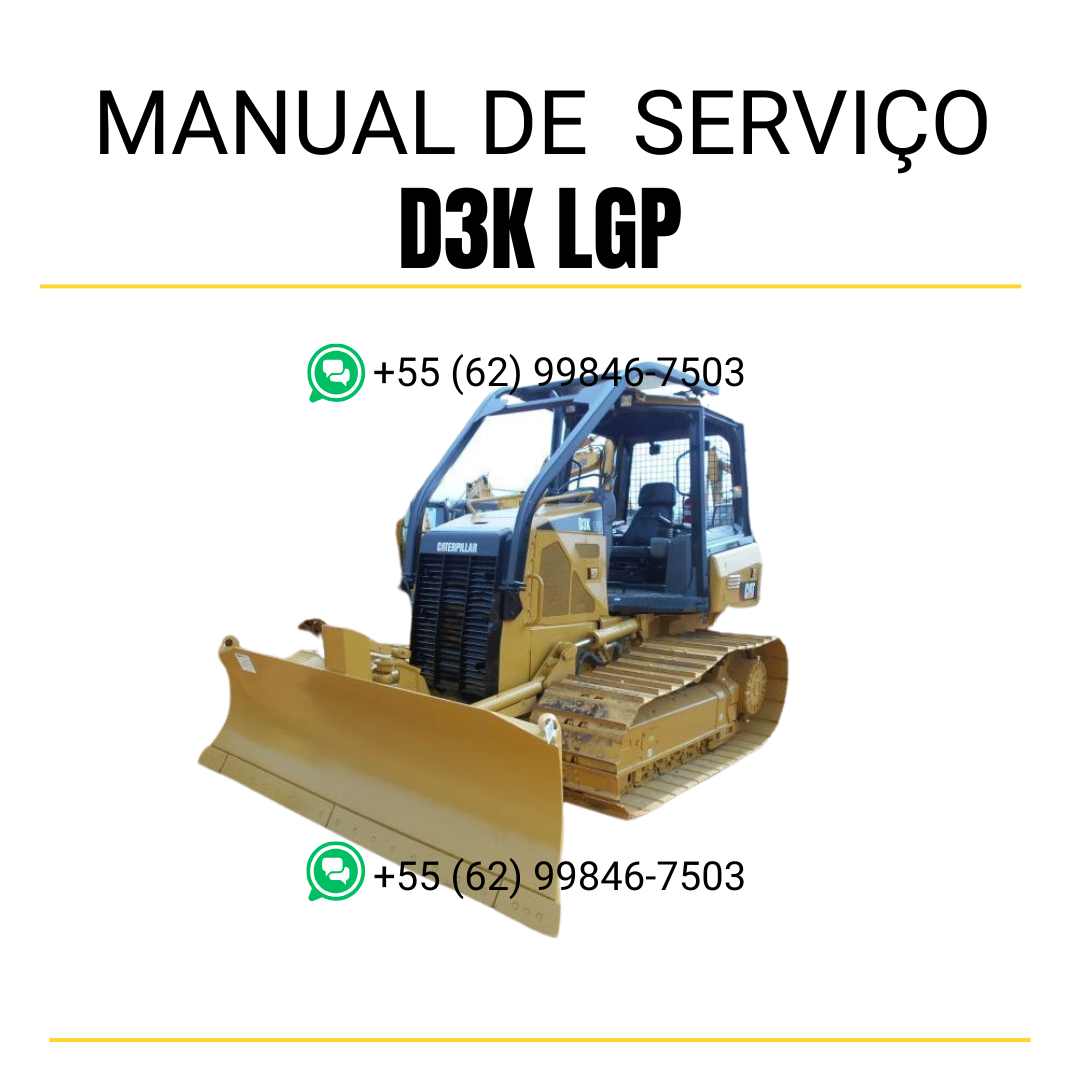 Manual de serviço Caterpillar D3K LGP em inglês, PDF detalhado para trator de esteira com guia técnico de manutenção e instruções completas