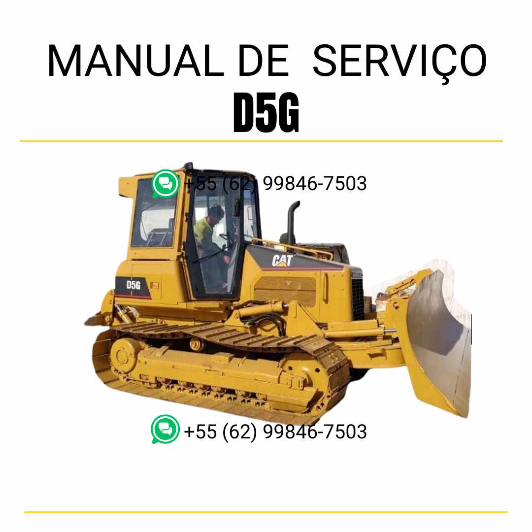 Manual de serviço Caterpillar D5G em inglês, PDF completo para trator de esteira com instruções de manutenção e reparo detalhadas