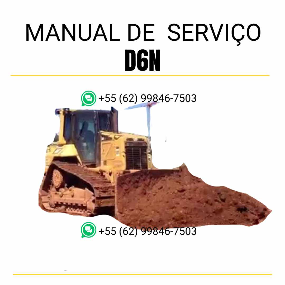 Manual de serviço Caterpillar D6N trator de esteira em inglês, guia técnico completo de manutenção e reparos detalhados em PDF