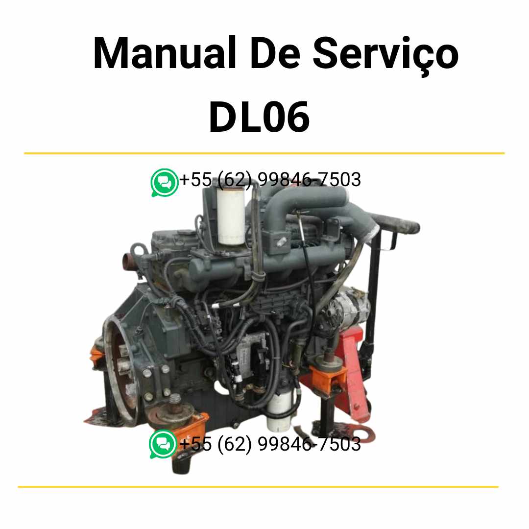 Manual de serviço Doosan DL06 motor diesel em PDF, guia completo de manutenção com instruções e diagramas técnicos