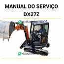 Manual de serviço em PDF do escavador hidráulico Doosan DX27Z com procedimentos completos de reparo, ajustes e manutenção detalhada