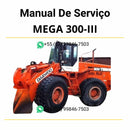 Manual de serviço em PDF da pá carregadeira Doosan Mega 300-III com instruções técnicas detalhadas para reparo, manutenção e ajustes completos