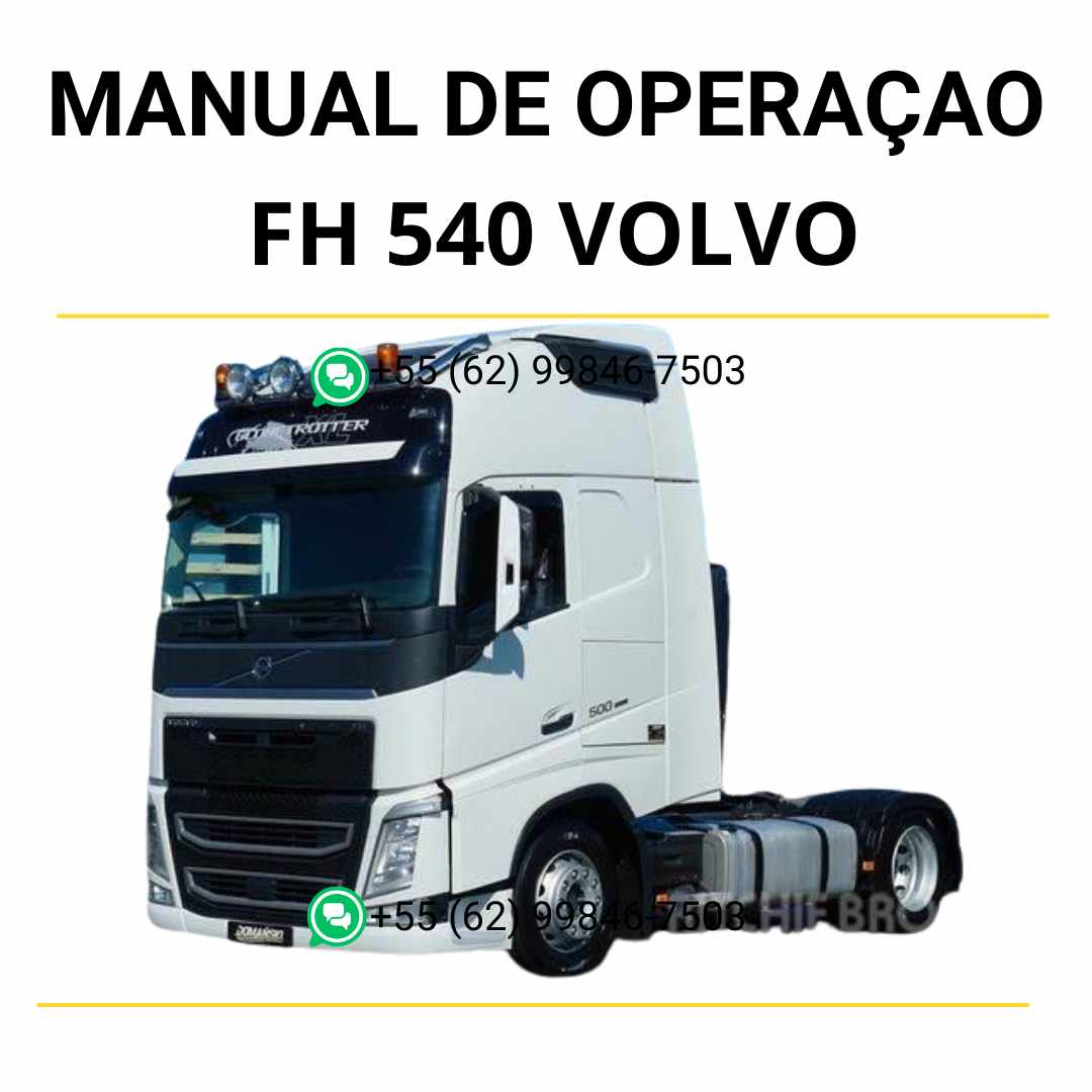 Manual de serviço com esquema elétrico do caminhão Volvo FH 540 em PDF, guia completo com diagramas técnicos e instruções detalhadas de manutenção