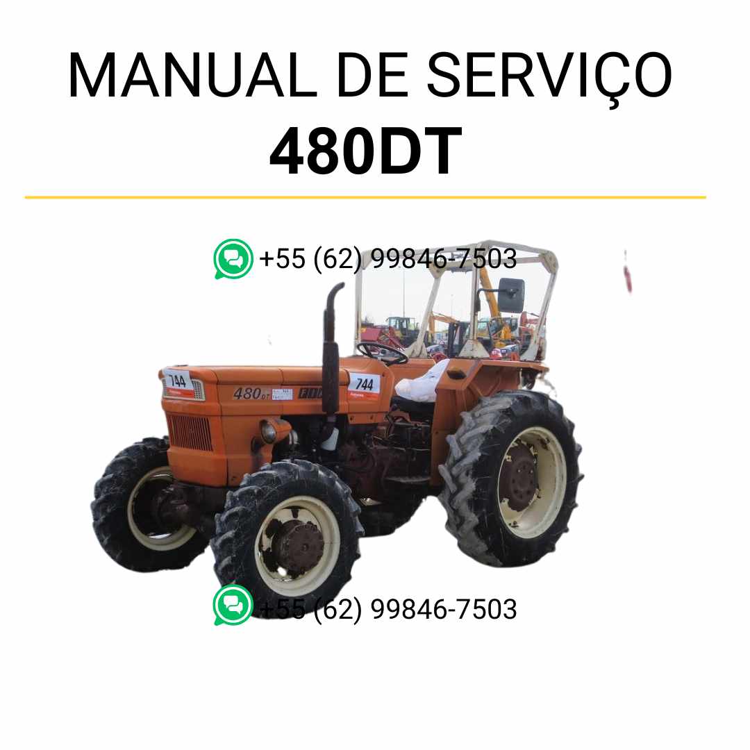 Manual de serviço Fiat 480DT e 640DT trator em PDF, guia técnico ilustrado com instruções completas para manutenção e reparo confiável