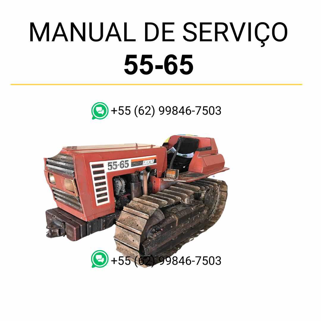 Manual de serviço Fiat 55-65, 60-65, 70-65 e 80-65 em PDF para trator, guia técnico oficial com instruções detalhadas de manutenção e reparos