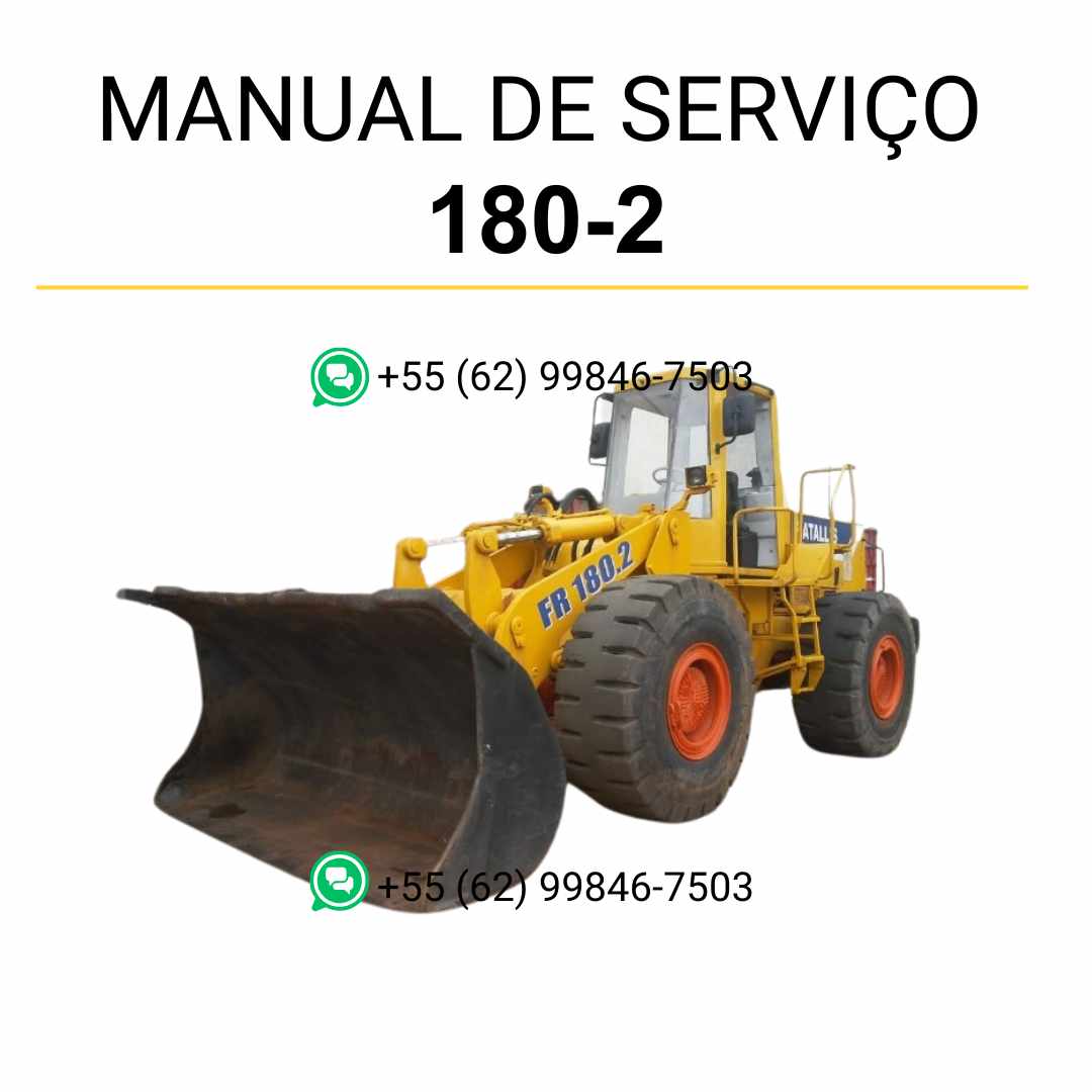 Manual de serviço Fiatallis 180.2 em PDF para carregadeira de rodas, guia oficial de manutenção com instruções técnicas detalhadas e reparos