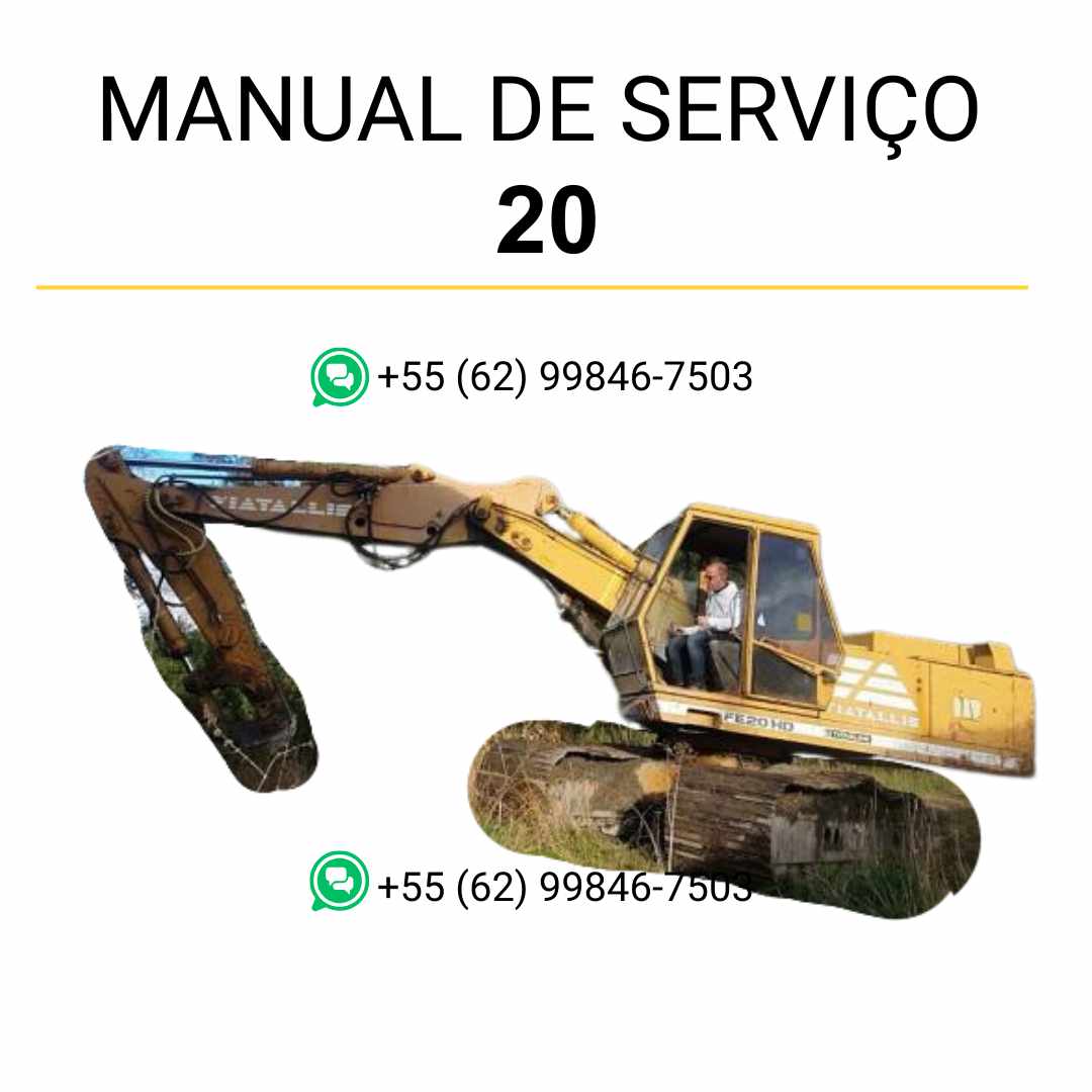 Manual de serviço Fiatallis 20 Convert trator de esteira em PDF com instruções detalhadas de manutenção, ajustes e reparos técnicos