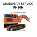 Manual de serviço Fiatallis FH200 para escavadeira em PDF com instruções técnicas detalhadas, reparos e guia completo de manutenção