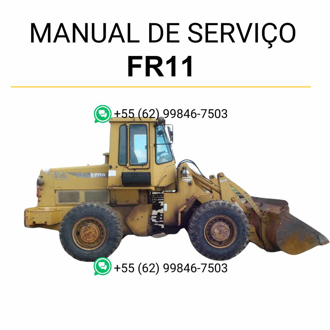 Manual de serviço Fiatallis FR11 para carregadeira em PDF com instruções de reparo, ajustes técnicos e guia de manutenção completa