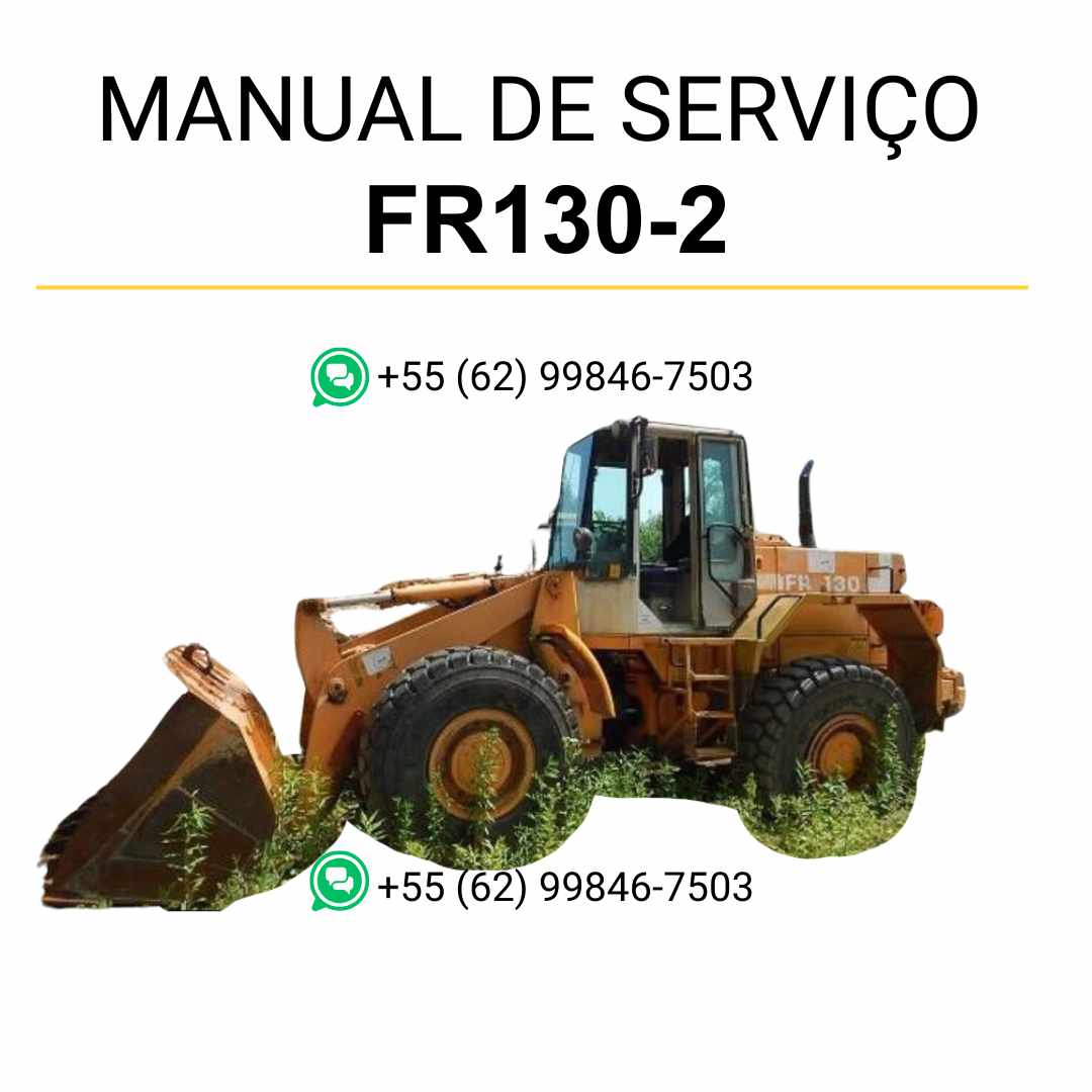 Manual de serviço Fiatallis FR130.2 carregadeira em PDF, guia completo de manutenção e instruções técnicas detalhadas