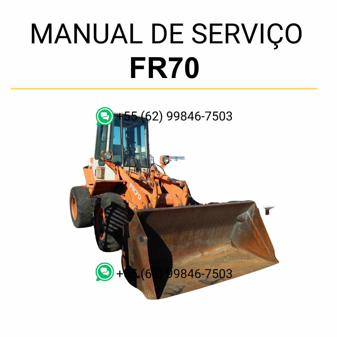 Manual de serviço Fiatallis FR70 em PDF, carregadeira com instruções técnicas detalhadas de manutenção e reparos oficiaisv