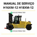 Manual de serviço Hyster H16XM-12, H18XM-12 e H16XMS-12 (B236) em PDF — guia técnico ilustrado com procedimentos completos de manutenção da empilhadeira.