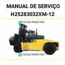 Manual de serviço Hyster H25/28/30/32XM-12 e H25/30/32XMS-9 em PDF com instruções técnicas completas, diagramas detalhados e guia de manutenção ilustrado.