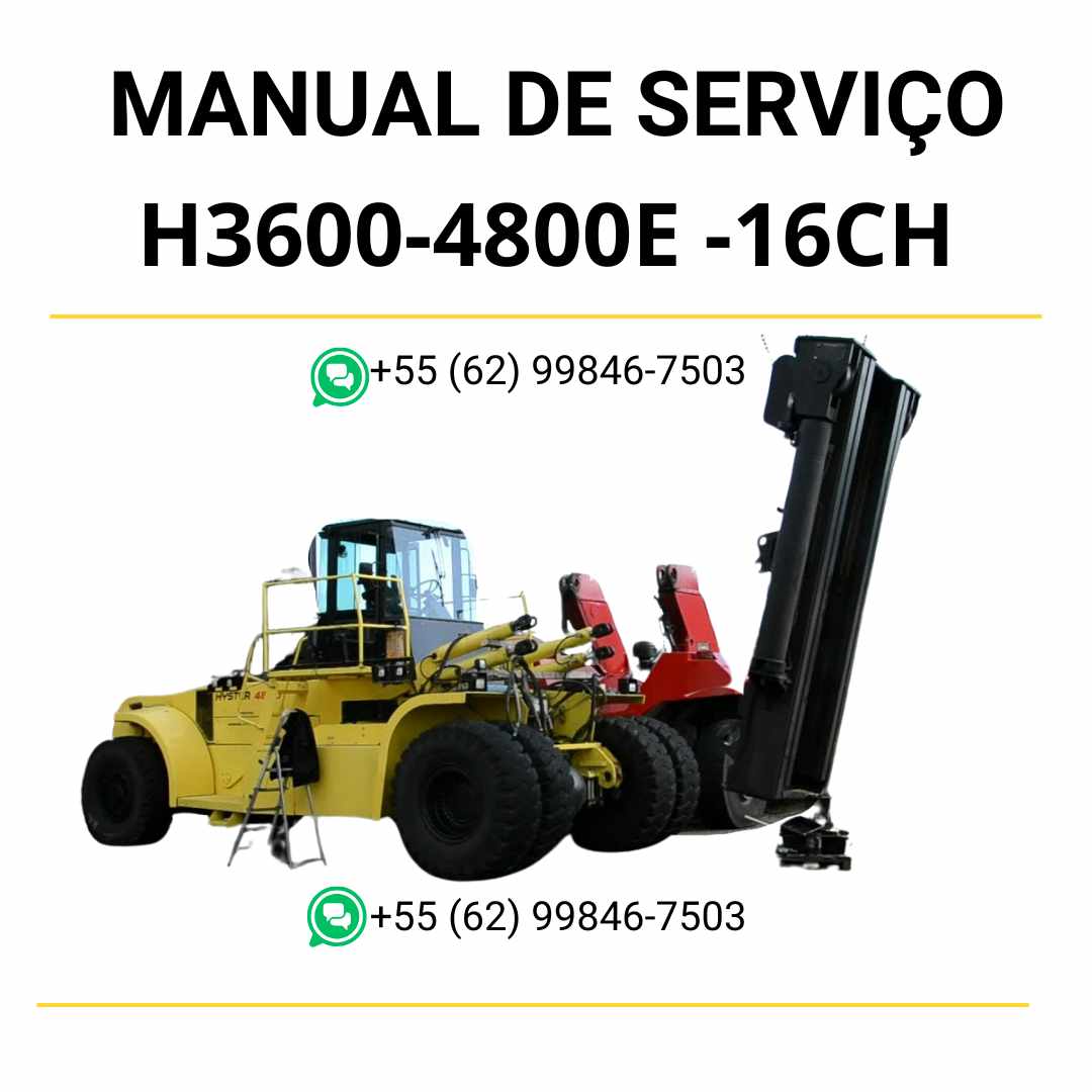Manual de serviço Hyster H36.00-48.00E e -16CH (D117) em PDF com instruções completas, diagramas hidráulicos e guia técnico detalhado.
