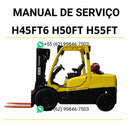 Manual de serviço Hyster H4.5FT6, H5.0FT e H5.5FT em PDF com instruções completas e diagramas detalhados para manutenção.