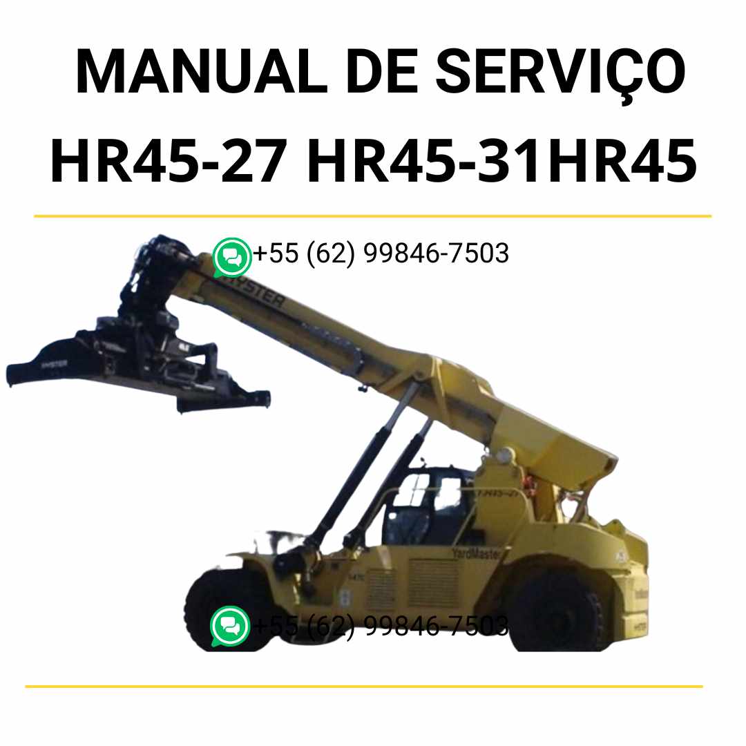 Manual de serviço Hyster HR45-27, HR45-31, HR45-40S e HR45 (C227) em PDF com guia técnico completo e diagramas detalhados de manutenção.