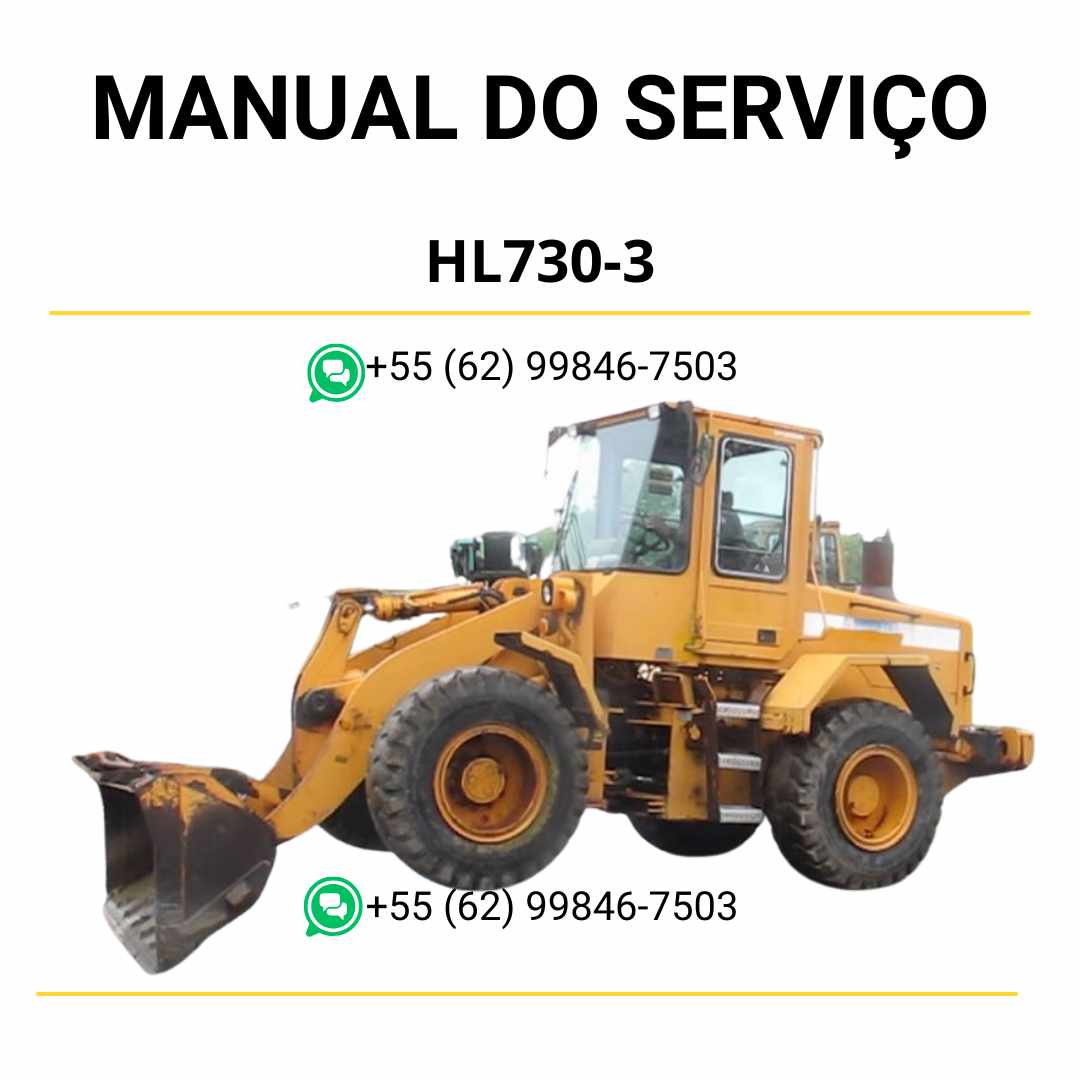 Manual de serviço Hyundai HL730-3 pá carregadeira em PDF, guia detalhado com instruções técnicas de manutenção e ilustrações completas