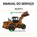 Manual de serviço Hyundai HL757-7 pá carregadeira em PDF, guia completo de manutenção com instruções técnicas e ilustrações detalhadas