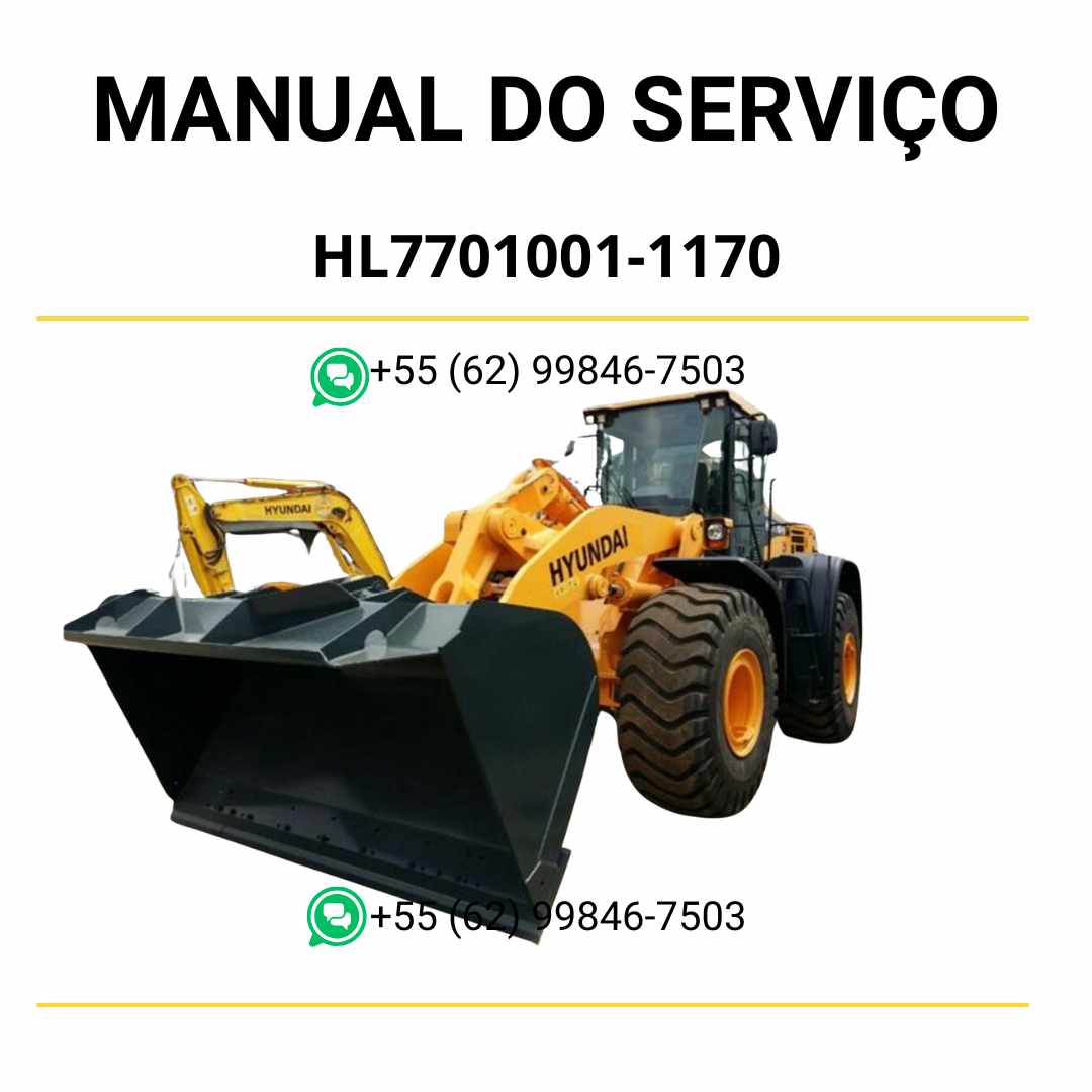 Manual De Serviço HYUNDAI - HL770(#1001-#1170) - Pa-Carregadora