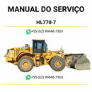 Manual de serviço Hyundai HL770-7 pá carregadeira em PDF, guia completo de manutenção com instruções técnicas e ilustrações detalhadas