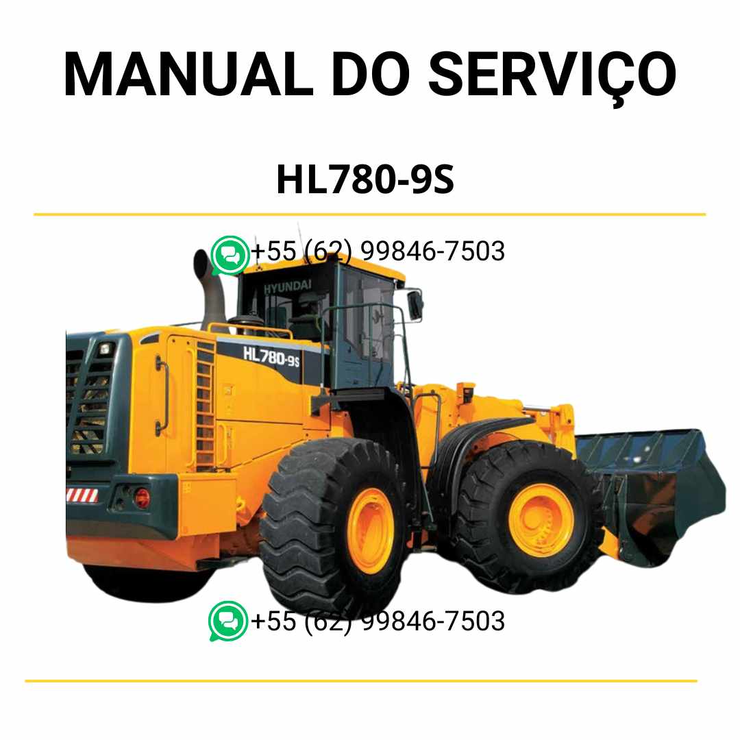 Manual de serviço Hyundai HL780-9S pá-carregadeira em PDF com guia completo de manutenção, reparos técnicos e diagramas ilustrados